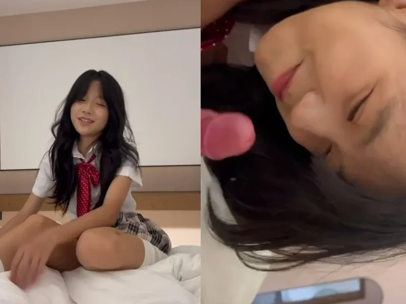 Em loli dễ thương mút cây hàng biến em thành con em đào dam dang p1